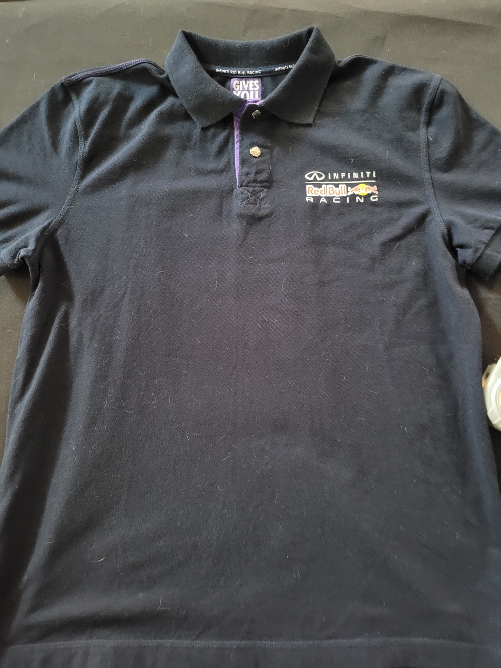 Red Bull Racing Infiniti Men's Black Polo Shirt